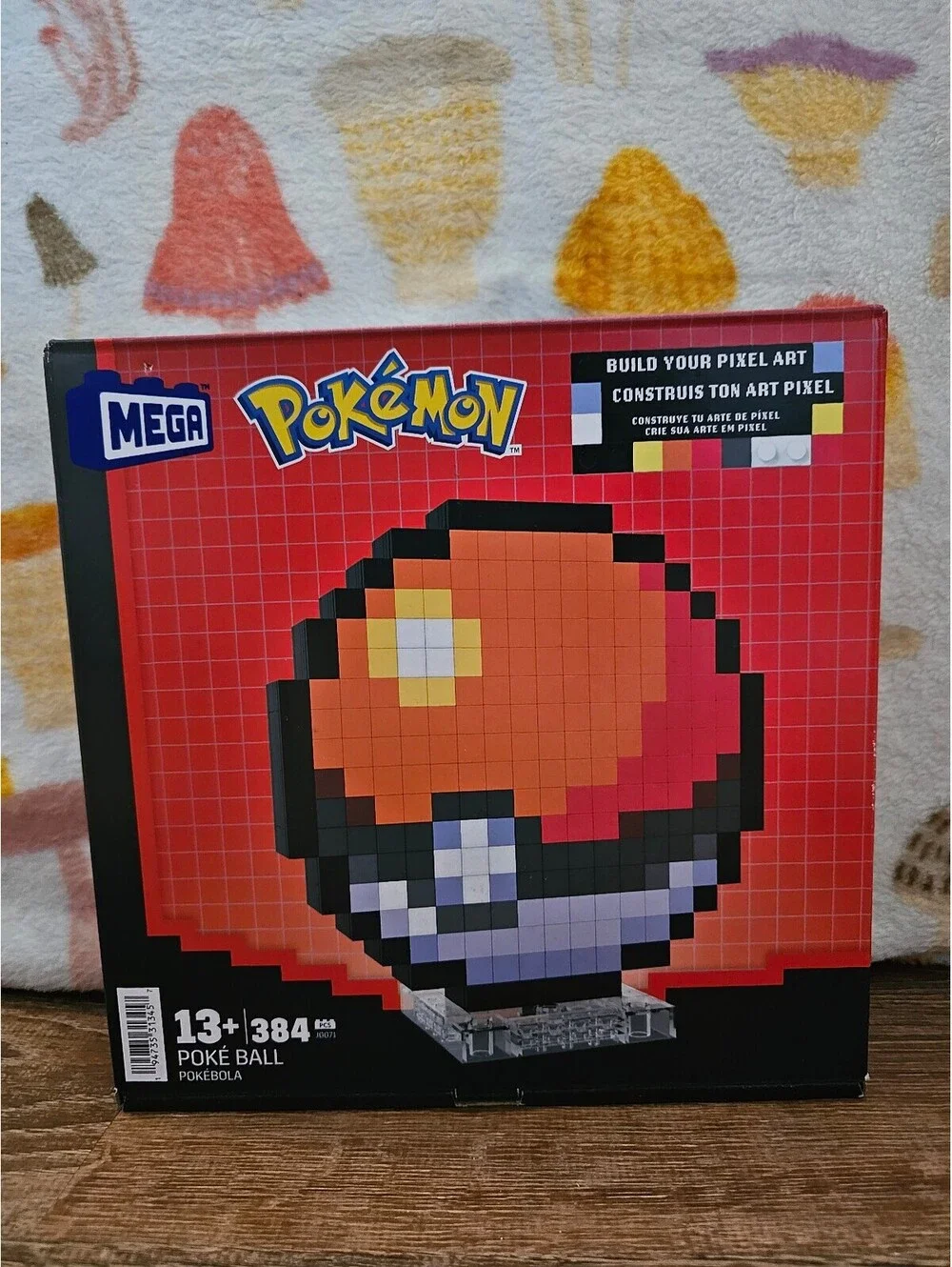 Mega Pokemon Poke Ball Pixel Art Building Kit New